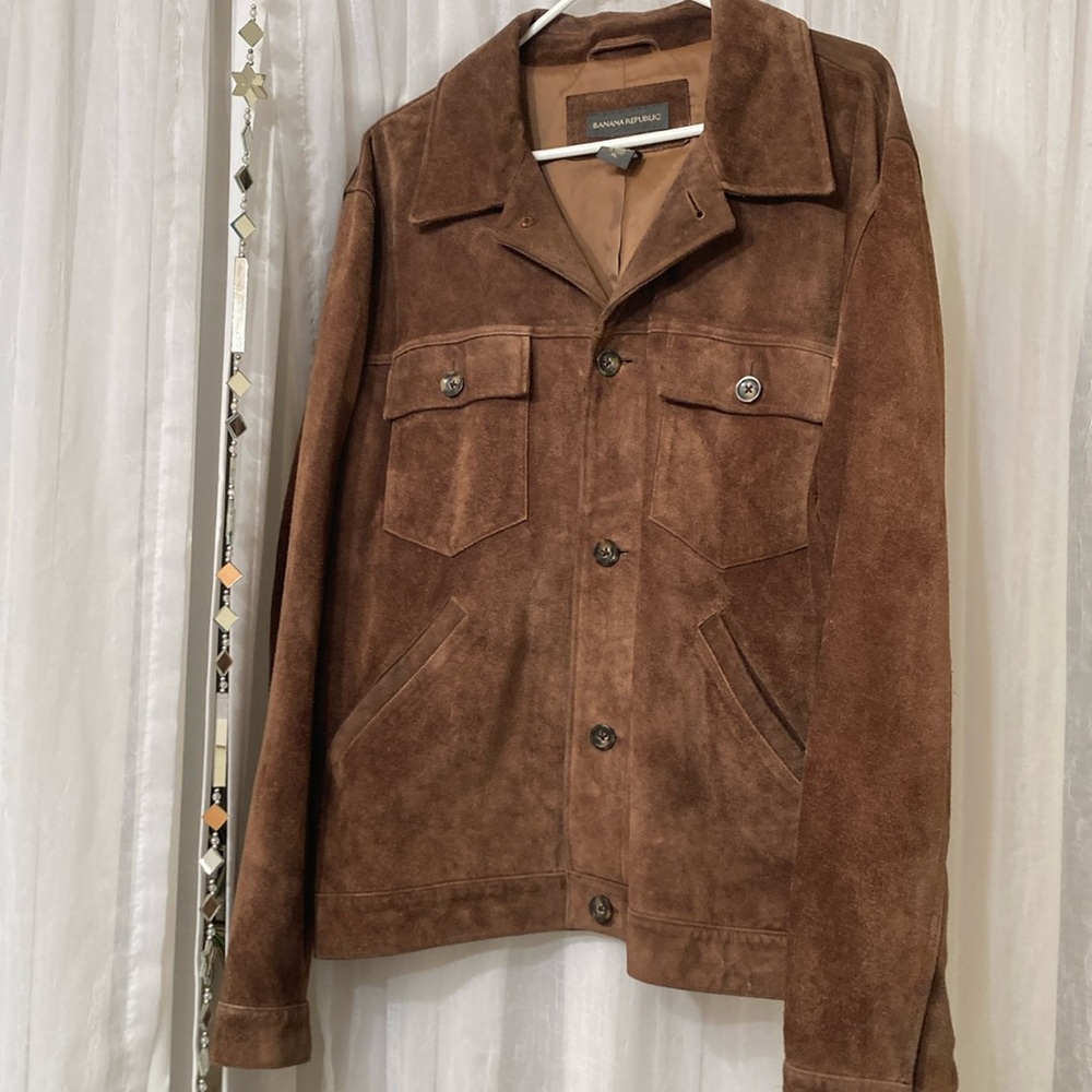 Banana Republic Men's Tan Suede Jacket
